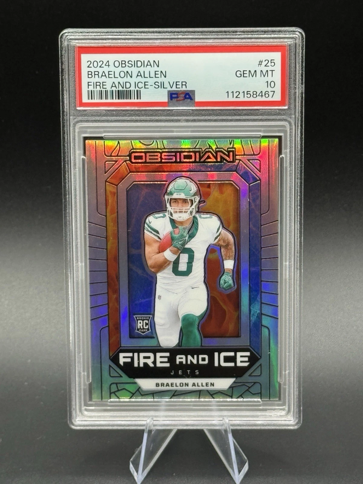 Braelon Allen Panini Obsidian Fire and Ice #25 Silver