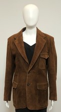 BEAUTIFUL 1970s VINTAGE SUEDE LINED JACKET PATCH POCKETS