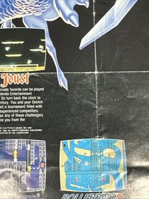 1988 Vintage HAL Joust Nintendo Game NES HAL-NES-US Poster Insert