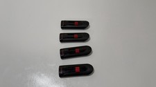 Lot of 4 SanDisk Cruzer Glide 16GB USB 2.0 Flash Drives Black Red Tested Working