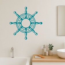 Steuerrad Wandtattoo Meer Nordsee Ostsee Schiff Wanddeko Aufkleber Decor