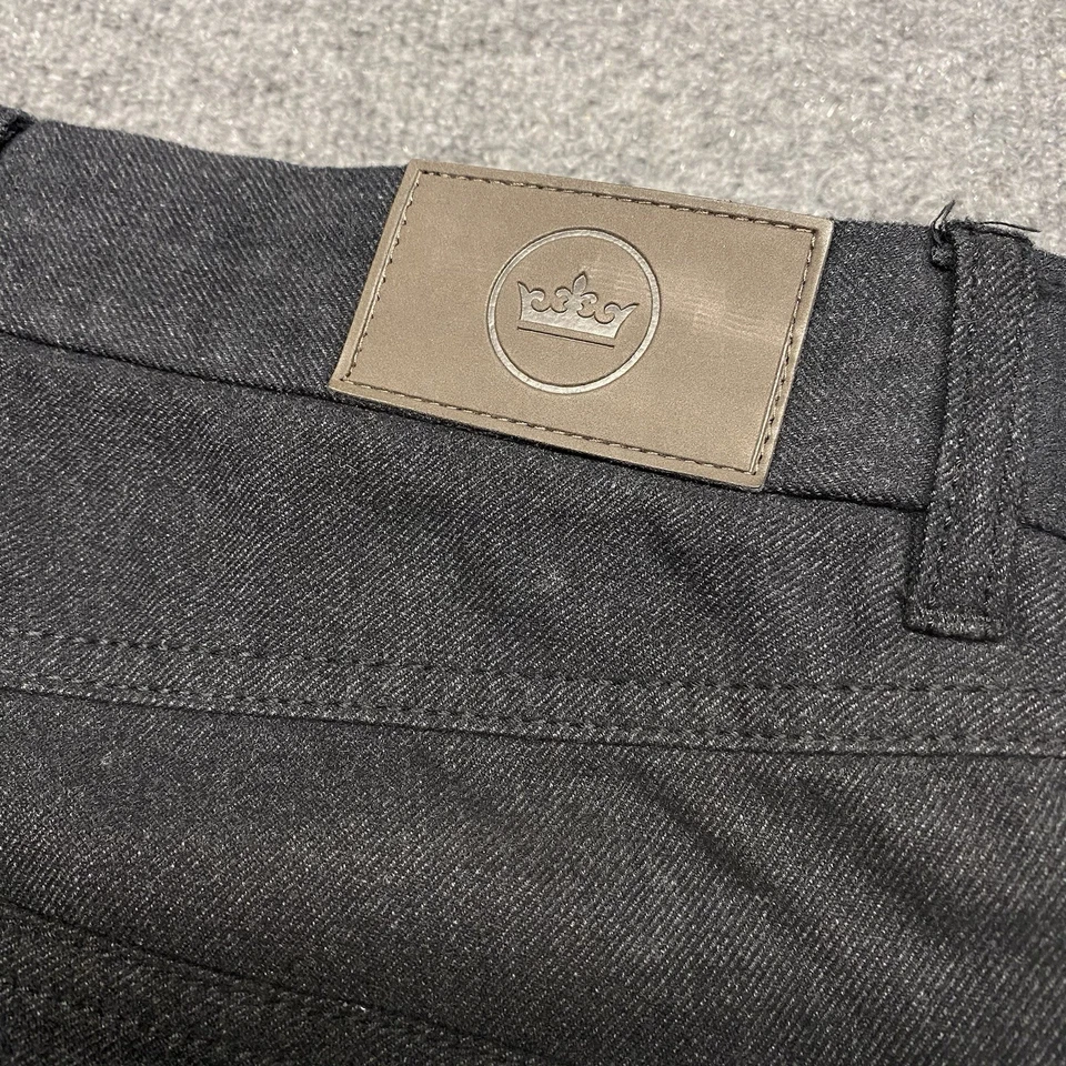 Pantalones de golf Peter Millar para hombre gris oscuro 33 franela junto a la montaña cinco bolsillos Foto 2 de 4