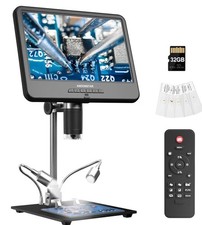 AD210 10.1 Inch LCD Digital Microscope for Adults, Soldering Microscope for Elec