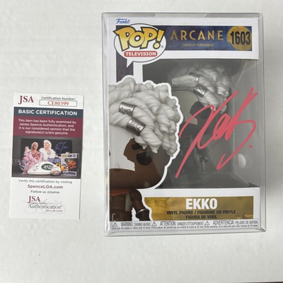 #ad Funko Pop Reed Shannon Signed Ekko Arcane #1603 JSA COA League of Legends $90.00