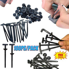 100pcs Nylon Universal Cable Tie Buckle Heavy Duty Self-Locking Free Ship