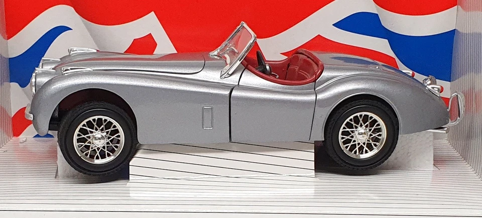 Ertl 1/18 Scale Diecast 07482 - 1948 Jaguar XK120 - Met. Grey - Image 3 of 4