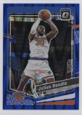 2023-24 Panini Donruss Optic Blue Seismic Prizm 59/249 Julius Randle #40 ob9
