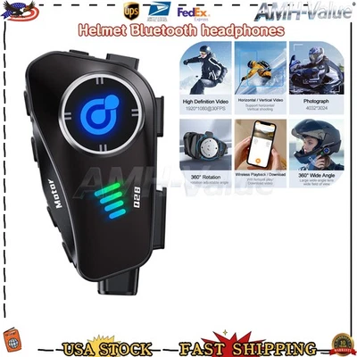 AMH-VALUE DVR Video Recorder Camera WiFi Motorcycle Helmet Bluetooth Headset HD Dash Cam