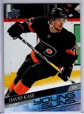 2020-21 Upper Deck Series 2 David Kase Young Guns Rookie Card # 493. rookie card picture