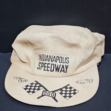 Vintage Early Indianapolis Speedway Indy 500 Car Race Hat Cap Rare Auto History