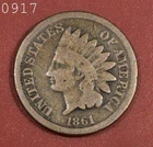 1861 Indian Head Cent