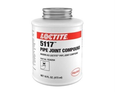 1pc Loctite '30556 1534294 Pipe Thread Sealant - 1 pt, Brush Top Can, Brown