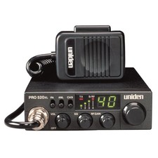 UNIDEN PRO520XL COMPACT 40 CHANNEL CB RADIO WITH RF GAIN, PA, ANL FILTER