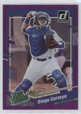 2023 Panini Donruss Rated Prospect Holo Purple Diego Cartaya #72 0o2b