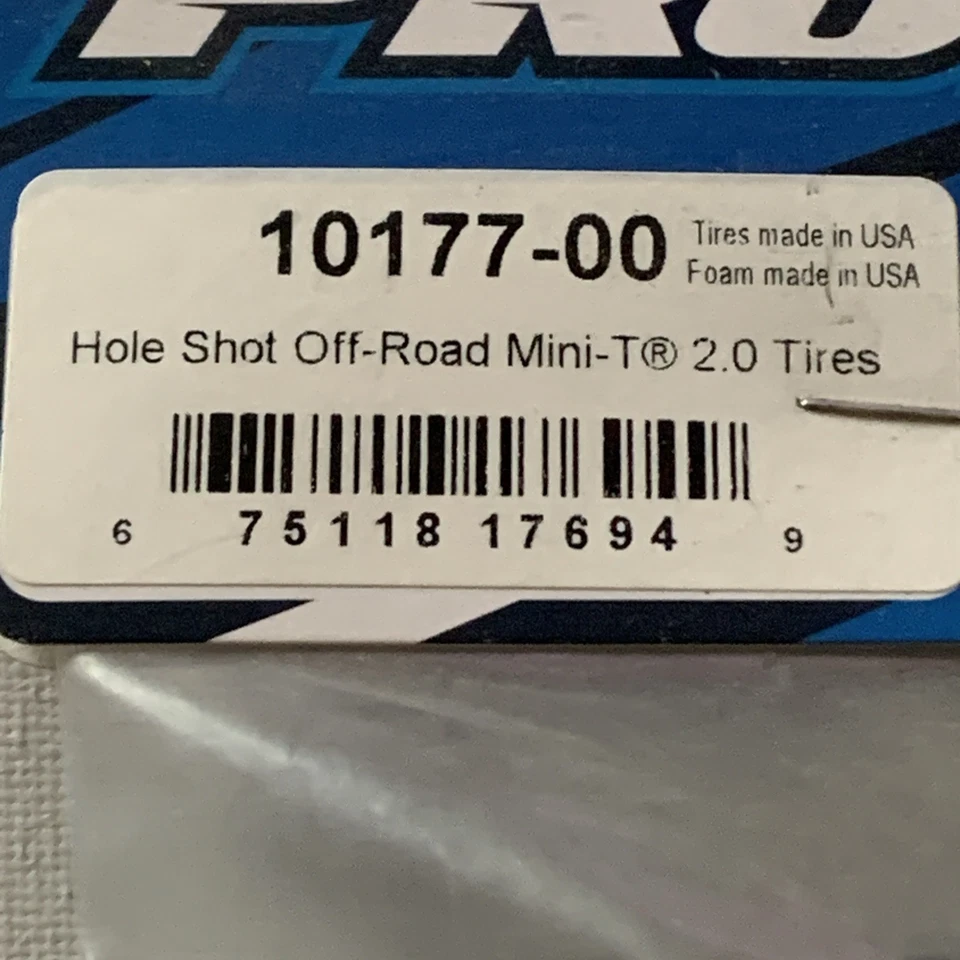 Pro-Line Hole Shot Off Road Mini T 2.0 Tires 10177-00 NEW - Image 2 of 3
