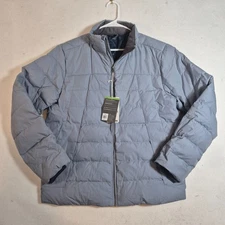 Alpine Design Puffer Jacket Mens Medium Smokey State Blue Allied Feather & Down