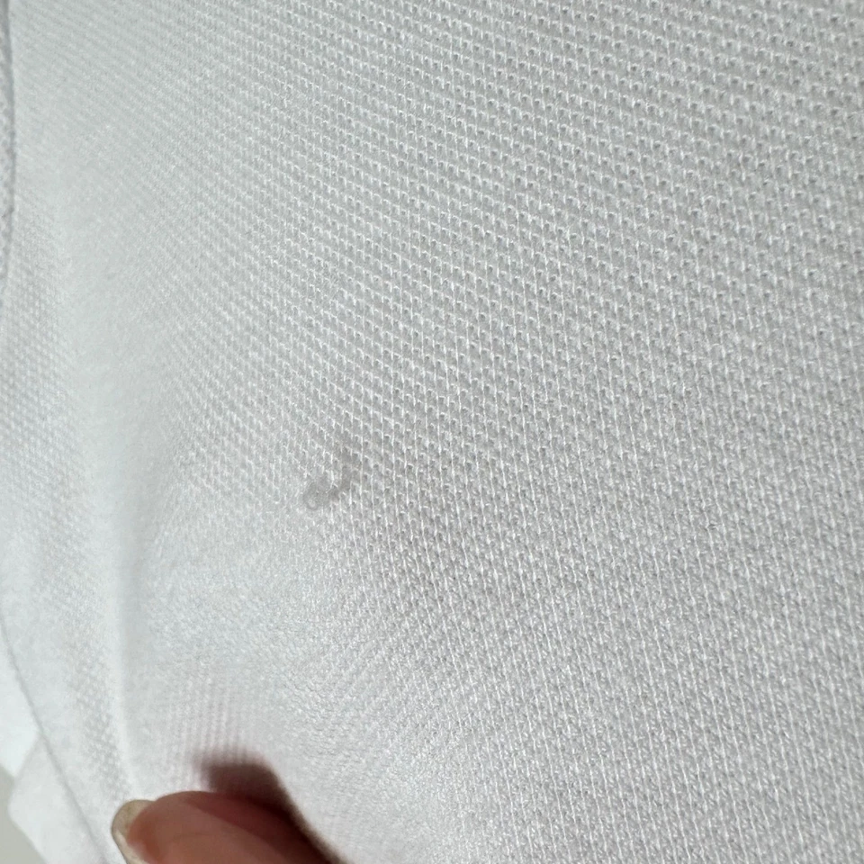 Crewcuts by J.Crew Kids Girls White Short Sleeve Polo Shirt Size 8 - Image 2 of 4