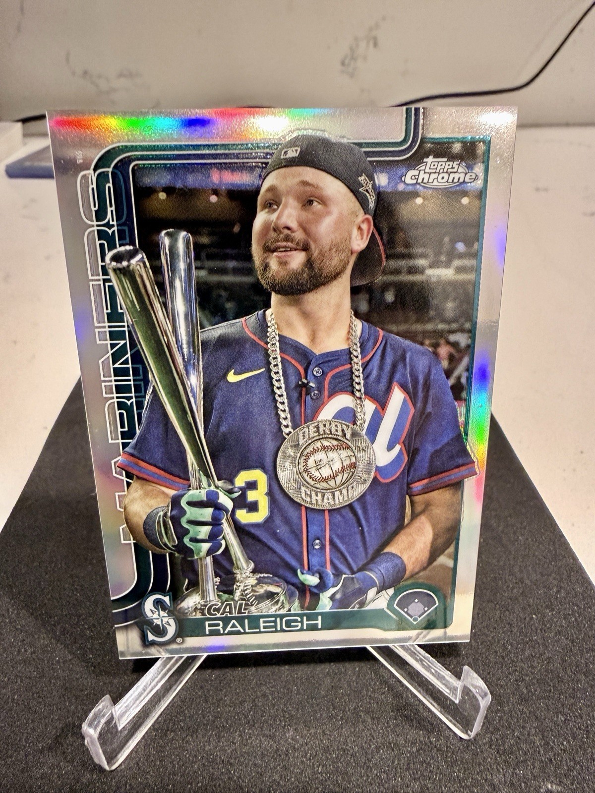 2025 Topps Chrome Update Cal Raleigh USC45 Image Variation Mariners SP