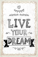 Blechschild 30X20 Cm Live Your Dream Deko Geschenk Schild