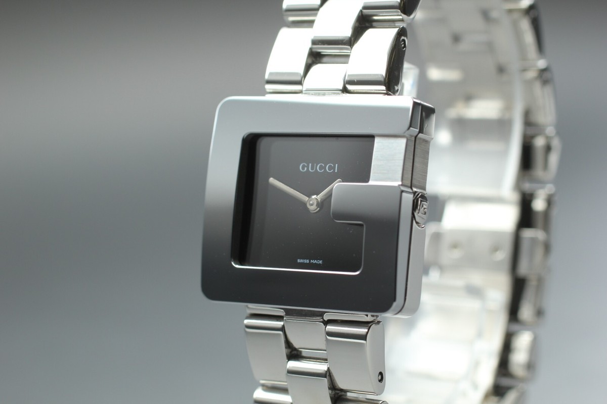 GUCCI 3600J レディース腕時計 クォーツ シルバー　文字盤黒 不動 GUCCI 3600J レディース腕時計 クォーツ シルバー 文字盤黒 不動