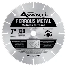 7 In. X 128-Tooth Metal Cutting Circular Saw Blade
