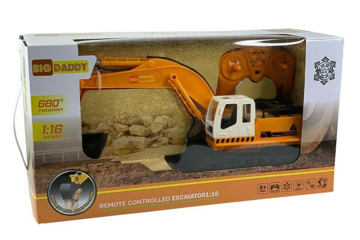 Blue Hat Heavy Duty Excavator RC Remote Control Tractor Toy for