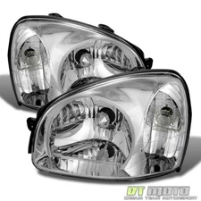 For 2003 2004 2005 2006 Santa Fe Headlights Headlamps Replacement Set Left+Right