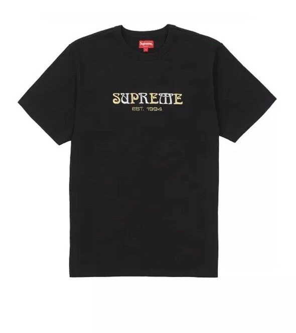 Supreme Nouveau Logo Tee Black Men's - FW18 - US