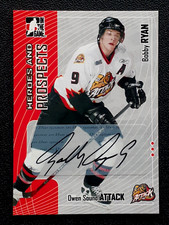 BOBBY RYAN 2005-06 ITG HEROES AND PROSPECTS AUTOGRAPHS 05-06 NO A-BR       27988