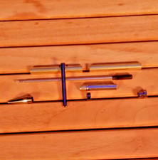 SLIMLINE GUN METAL PLATED PEN KIT (5 KITS) FOR WOODTURNING PROJECTS