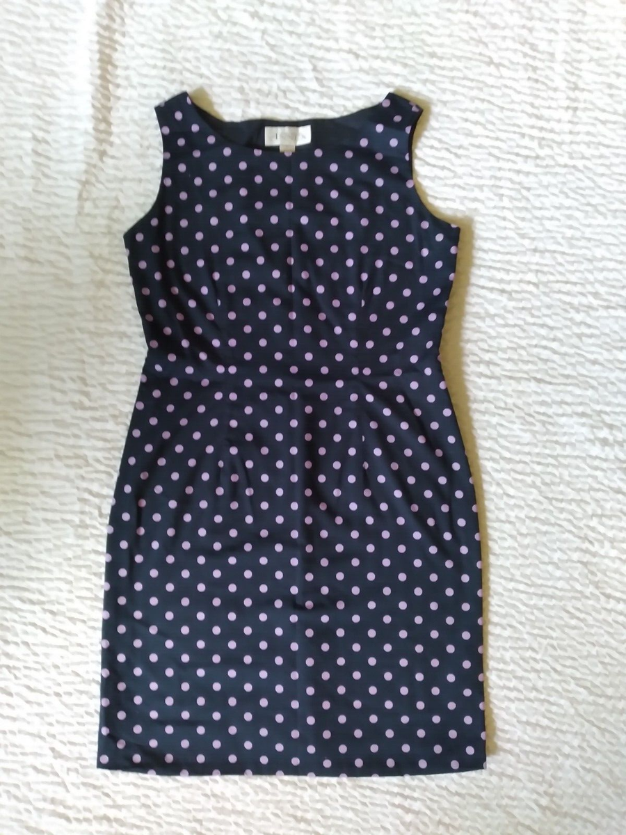 slim fit dress slacks White & Black Polka Dot Midi Dress - All Dresses main image 1