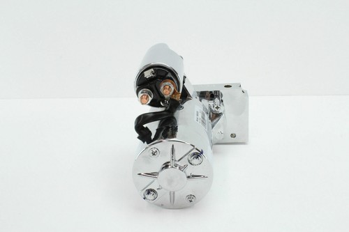 STARTER MOTOR CHROME FOR S/B B/B CHEV V8 ENGINES INLINE MOUNTING MANUAL AUTO - Picture 7 of 10