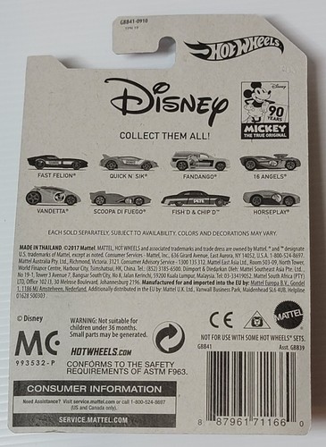 Hot Wheels Disney 90th Anniversary Mickey and Friends Complete 8 Car Set 1:64 - Picture 10 of 24
