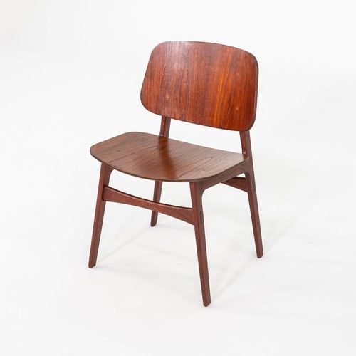 1950s Set of Six Borge Mogensen No. 155 Dining Chairs for Soborg Mobler in Teak - Picture 8 of 12