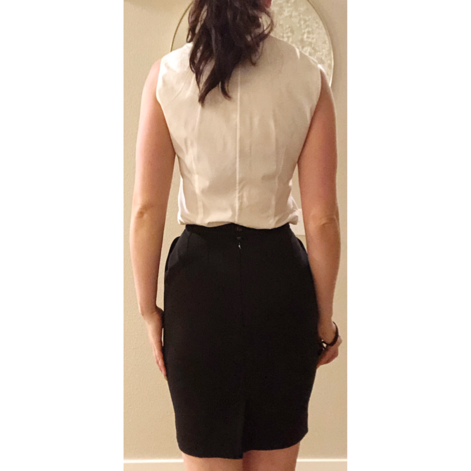 YSL Yves Saint Laurent minigonna plissettata con tasche TG FR 38 US 4