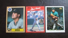 Three Chris Bosio Milwaukee Brewers Baseball Cards - See Below