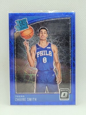 Zhaire Smith 2018/19 Donruss Optic Basketball Blue Velocity Rookie #154 NrMt