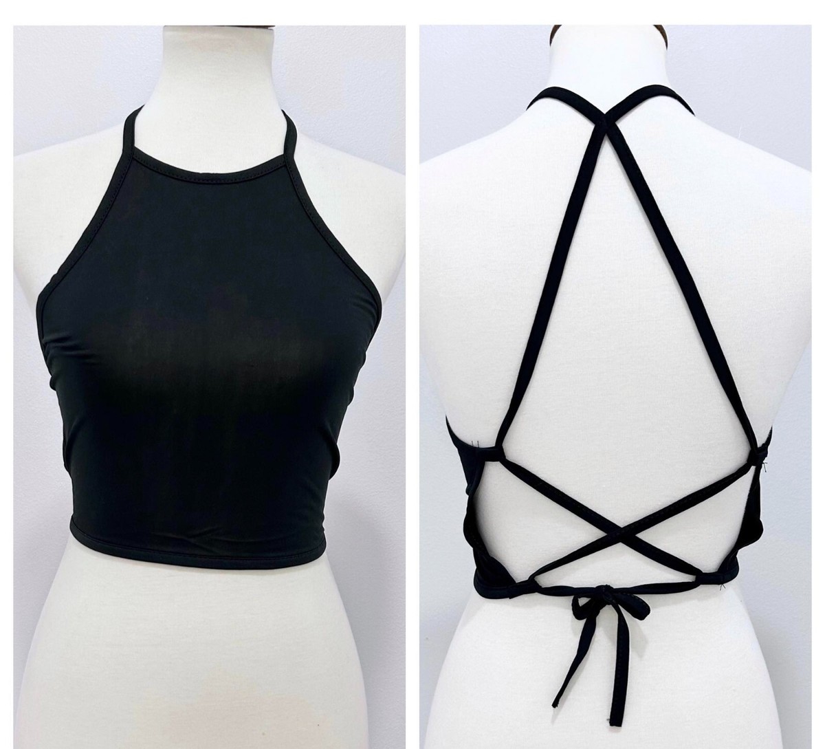 トップス ALL City Mesh Halter NECK Black Black トップス ALL City Mesh Halter NECK Black Black Black Mesh