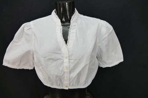 Gr.42 Dirndlbluse weiß Bluse für Dirndl Spieth & Wensky mit Spitze B10794 - 第 1/4 張圖片