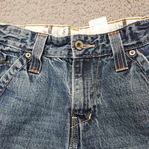 Vintage Levi's Red Tag Boys Denim Cargo Jeans Size 10 Reg Youth Graphic Waist - Picture 14 of 20
