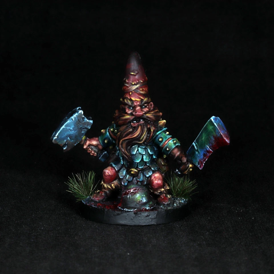 pintado oscuridad masiva enano pícaro miniatura guerrero luchador guardabosques DnD explorador Foto 3 de 4