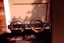c1982 Original London Transport Bus Green Line Slide x2 Ref 140