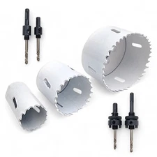 Bi Metal Holesaw Cutter Hex & SDS Arbor Pilot Bits HSS Hole Saw (14mm - 152mm)