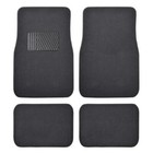 Front & Rear Carpet Floor Mats Set for Auto Car SUVs Van Truck - Charcoal Gray