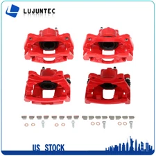 Front And Rear Brake Calipers Kit For 2007-2012 Jeep Wrangler 08-12 Jeep Liberty