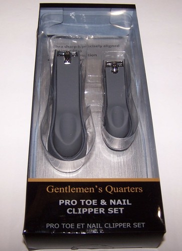 Gentleman's Quarters Pro Toe & Nail Ultra Sharp Clipper Set GREY/SILVER ~ NEW - Picture 2 of 3