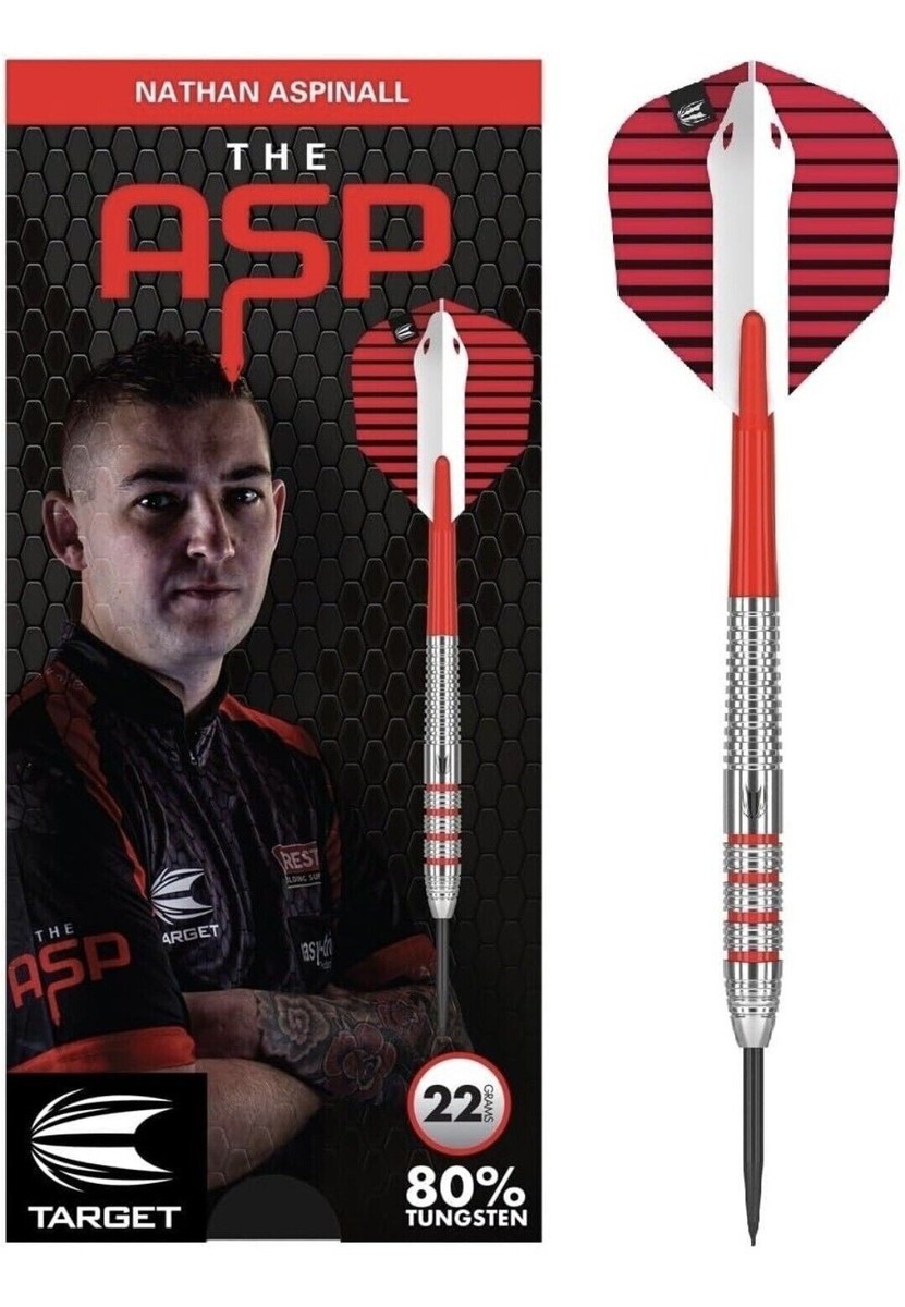 Nathan Aspinall 80% Tungsten Steel Tip Darts by Target - Asp - 22g