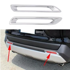 Fits Toyota New RAV4 2019-25 Rear Bumper Fog Light Chrome Trim Cover Accessories