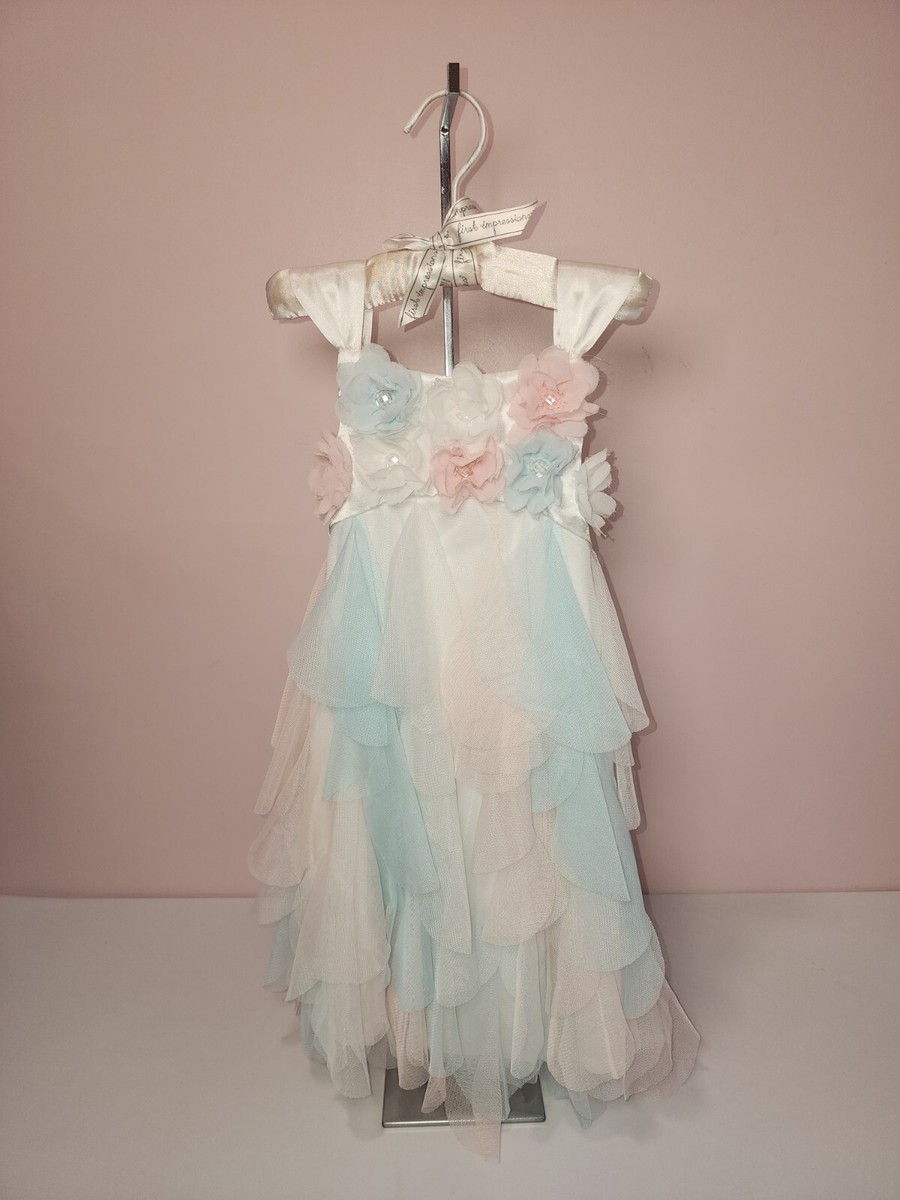 easter dress girls Earresistible Dotted Tiered Easter Dress