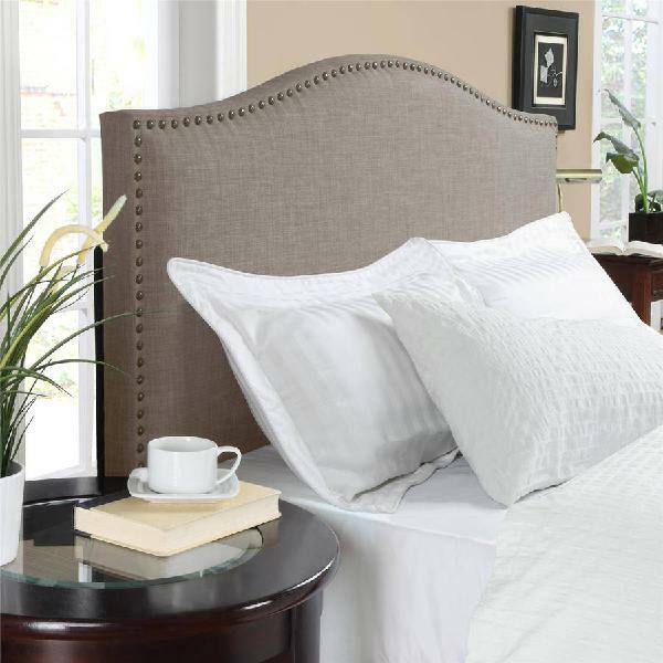 Better Homes Gardens Grayson Queen Size Linen Headboard With Better Homes Gardens Grayson Queen Size Linen Headboard With Nailheads